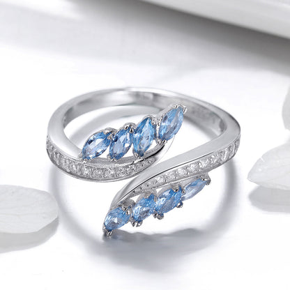 925 Sterling Silver Plated Platinum Pavé CZ Ring for Women  DestGlow