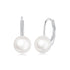 925 Sterling Silver White Gold Plated Freshwater Pearl Earrings for Women  DestGlow