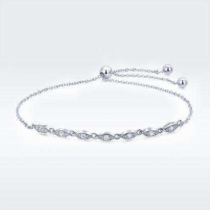 925 Sterling Silver Bracelet 22cm for Women
