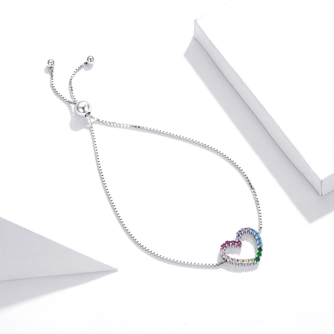 925 Sterling Silver Bracelet with Pavé Setting CZ  DestGlow