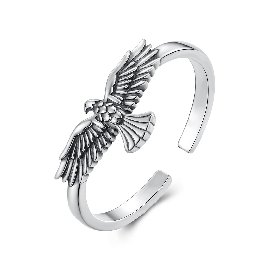 925 Sterling Silver Oxidized Ring for Men  DestGlow