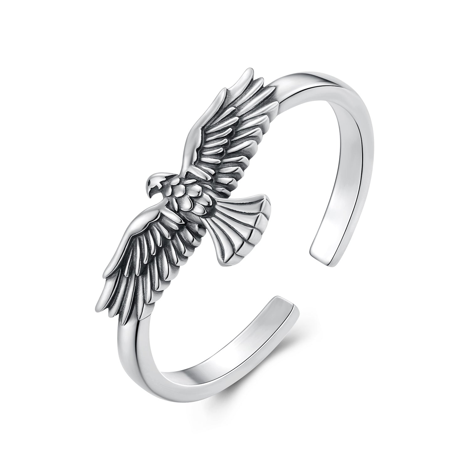 925 Sterling Silver Oxidized Ring for Men  DestGlow