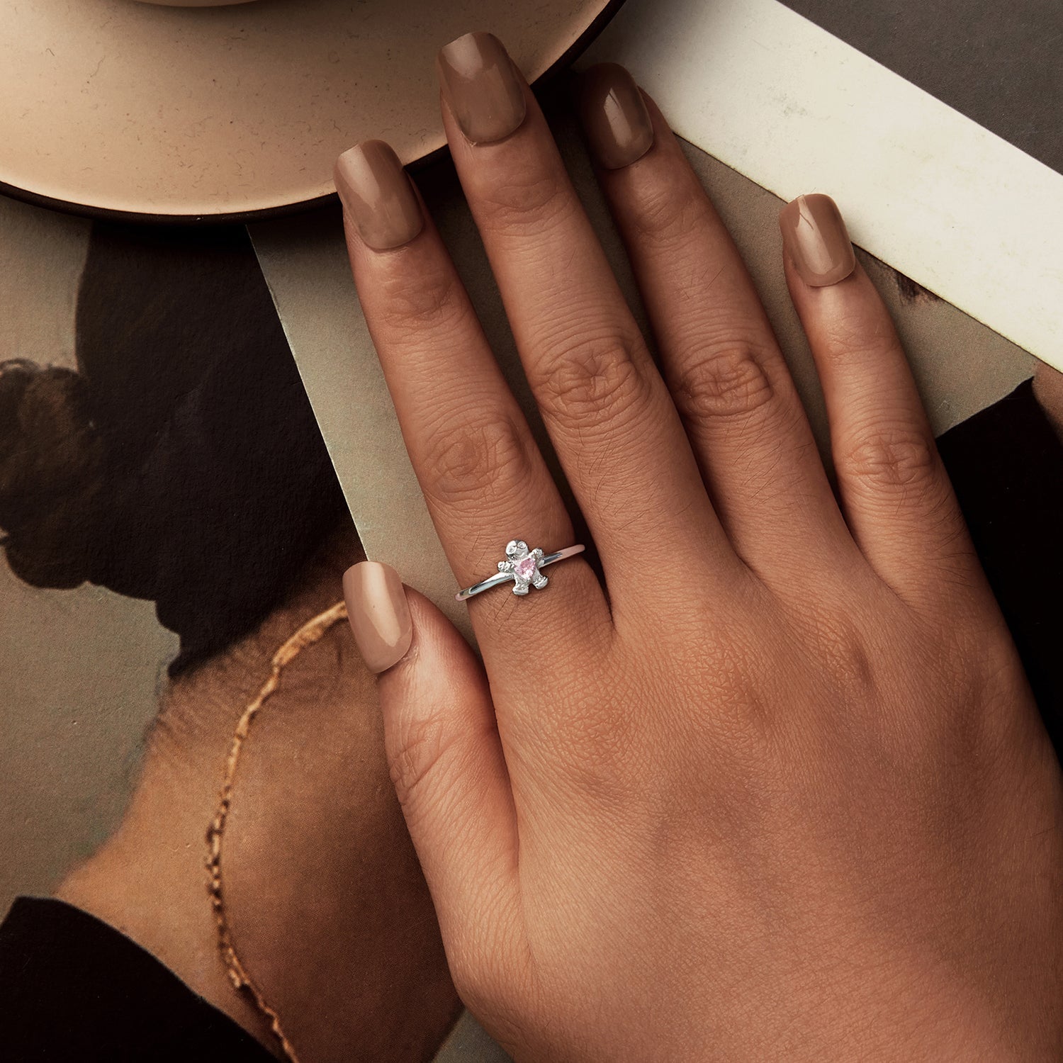 925 Sterling Silver White Gold Plated Pavé Setting CZ Ring  DestGlow