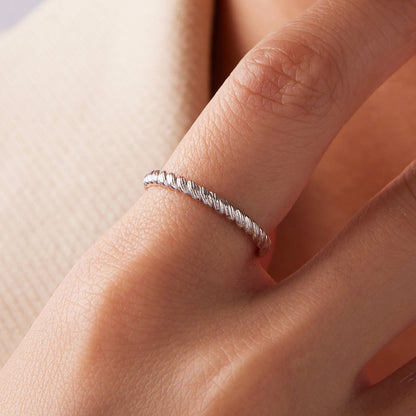 925 Sterling Silver White Gold Plated Ring for Women  DestGlow