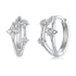 925 Sterling Silver Earrings with Pavé Setting CZ in White Gold for Women  DestGlow