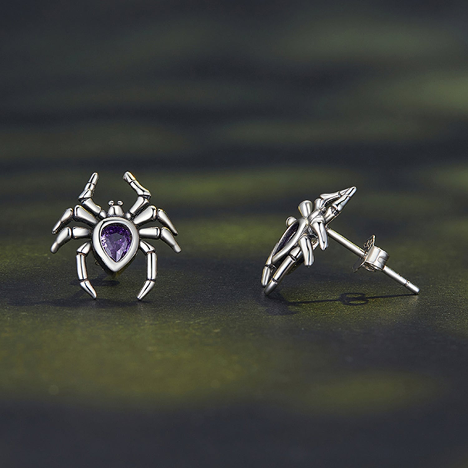 925 Sterling Silver Earrings with Pavé Setting CZ, Size 13*12mm  DestGlow