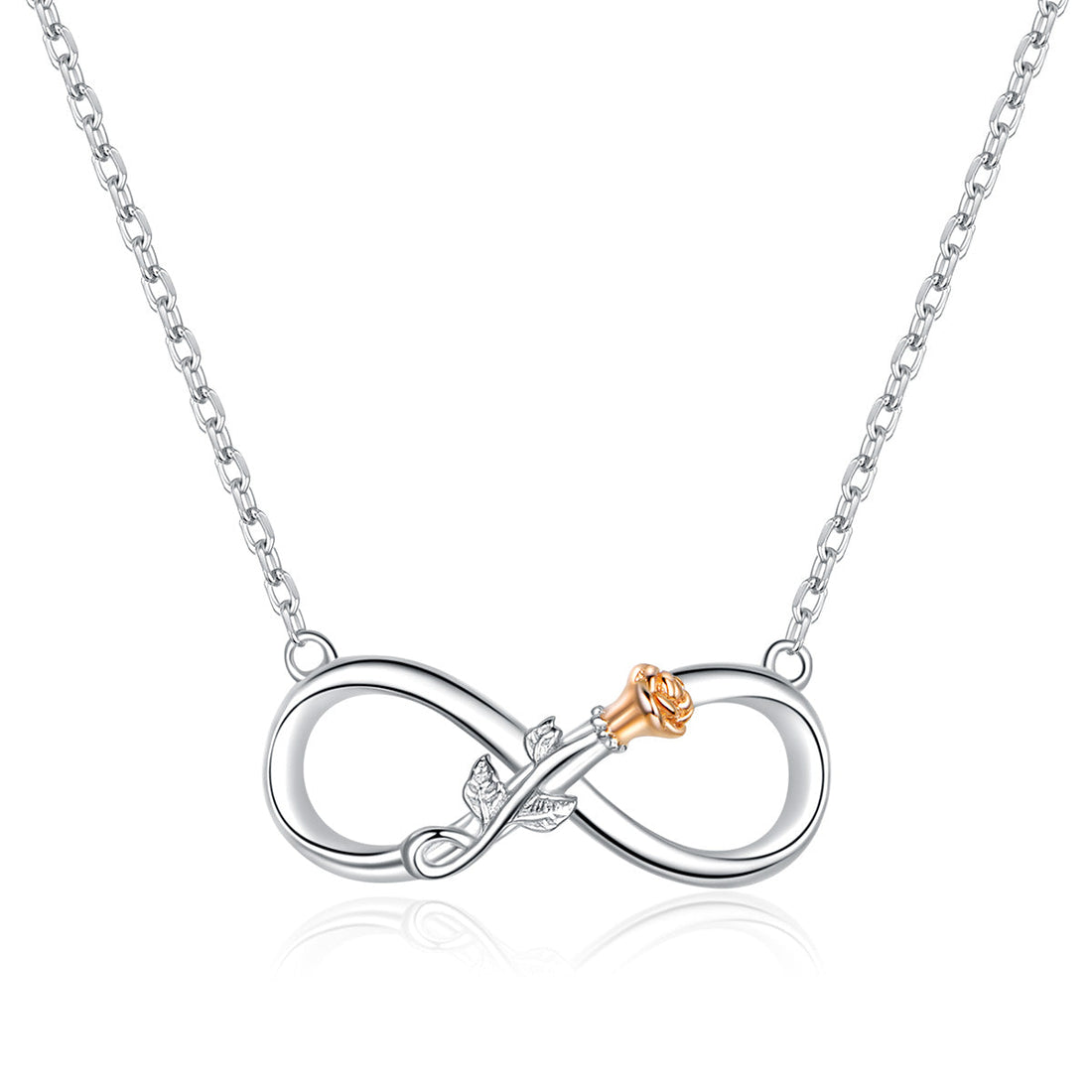 925 Sterling Silver Necklace 40-45cm for Women  DestGlow