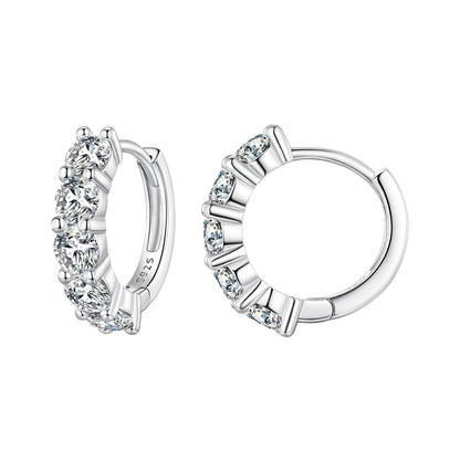 925 Sterling Silver 0.20 Carat Moissanite Earrings for Women  DestGlow