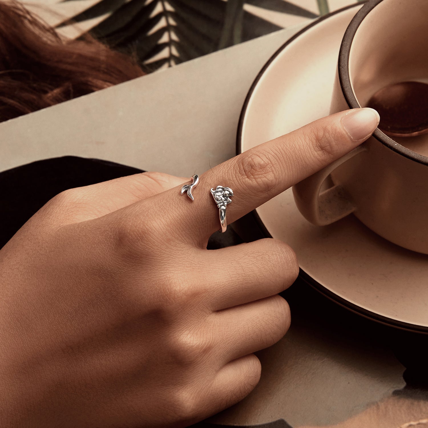 925 Sterling Silver Oxidized Silver 0.17cm Ring  DestGlow