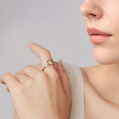 925 Sterling Silver Plated White Gold Ring for Women  DestGlow