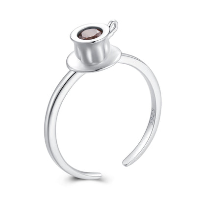 925 Sterling Silver Ring with Pavé Setting CZ  DestGlow