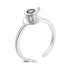 925 Sterling Silver Ring with Pavé Setting CZ  DestGlow