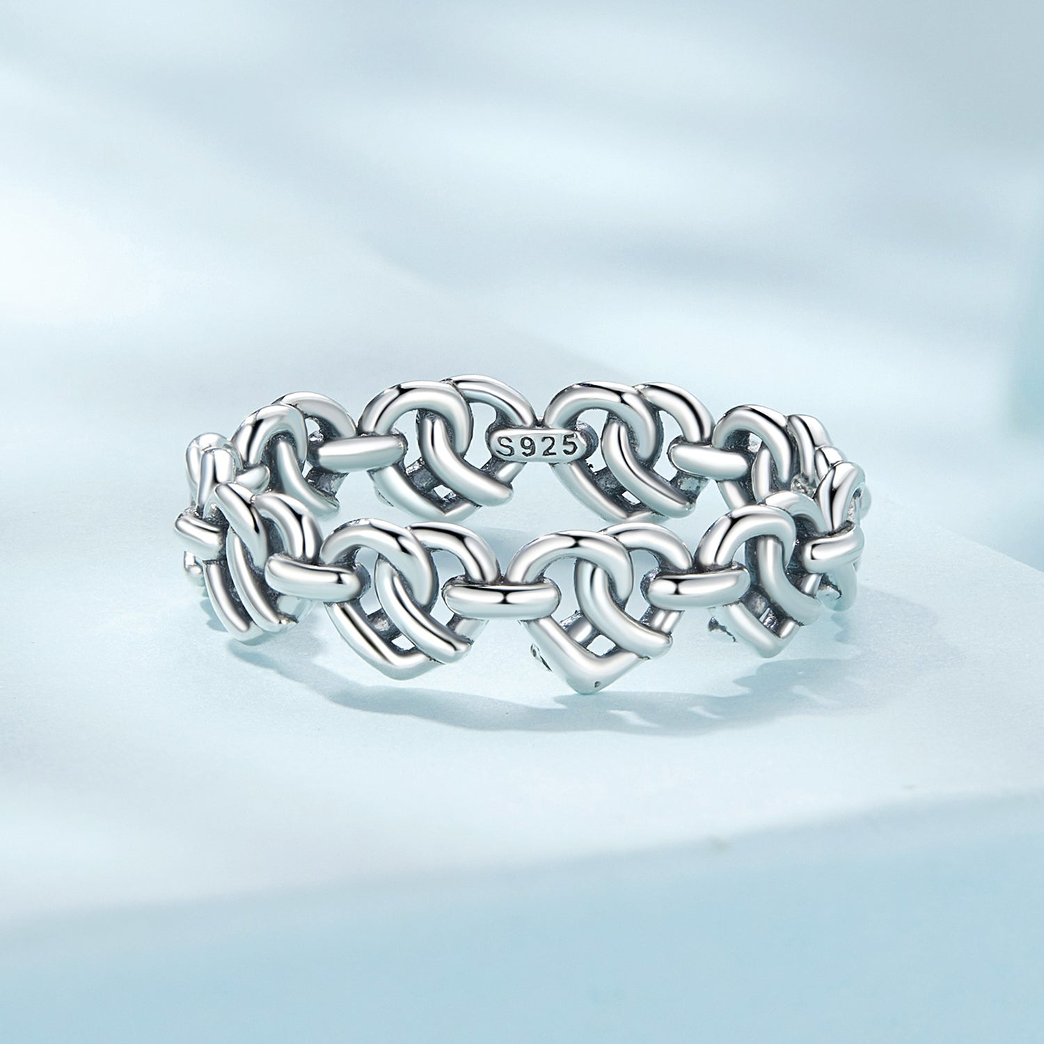 925 Sterling Silver Oxidized Ring - Size 6 for Women  DestGlow
