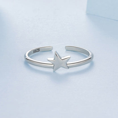 925 Sterling Silver Star Ring for Women  DestGlow