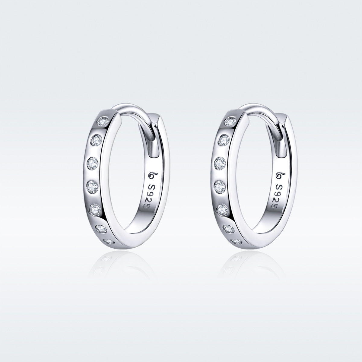 925 Sterling Silver Earrings with Pavé Setting CZ for Women  DestGlow