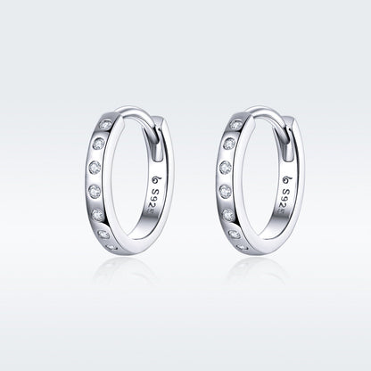 925 Sterling Silver Earrings with Pavé Setting CZ for Women  DestGlow