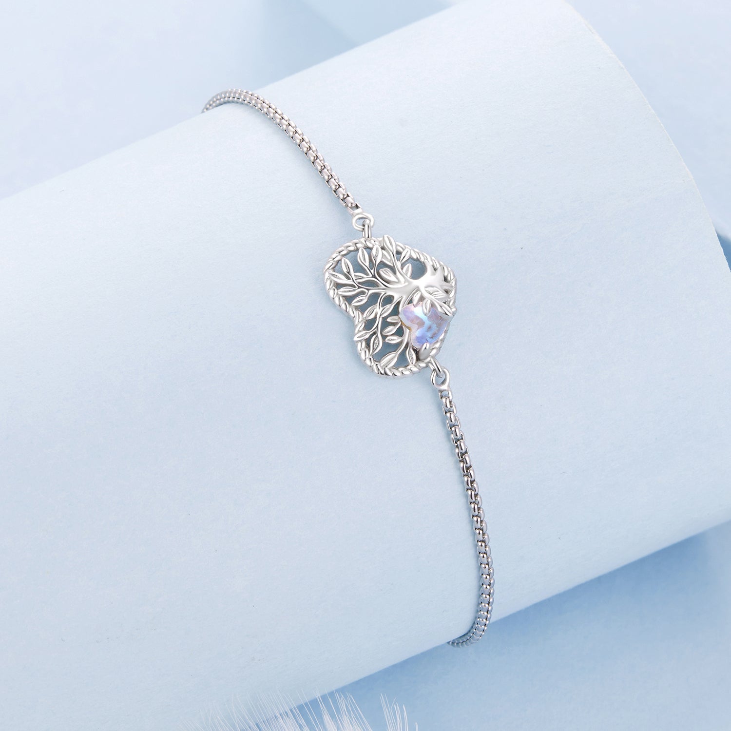 925 Sterling Silver Moonstone Bracelet for Women  DestGlow
