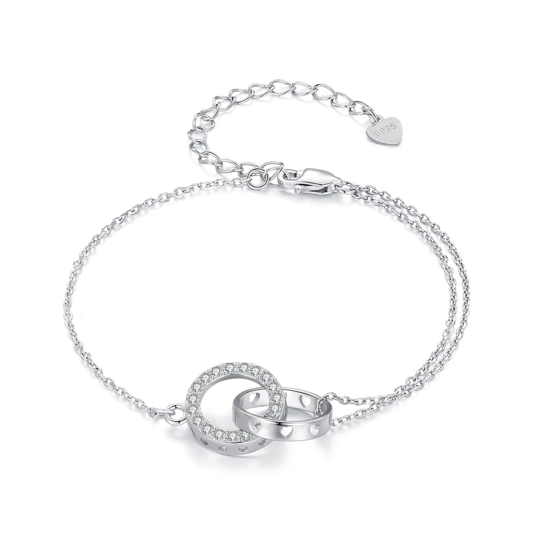 925 Sterling Silver CZ Pavé Setting Bracelet  DestGlow