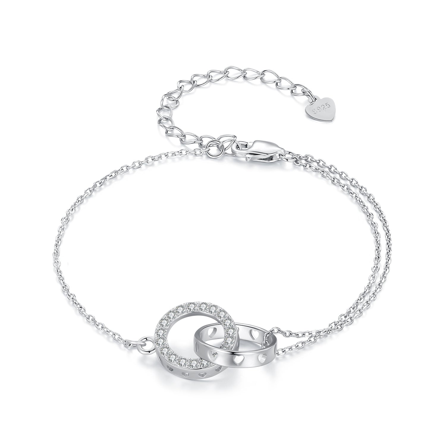 925 Sterling Silver CZ Pavé Setting Bracelet  DestGlow