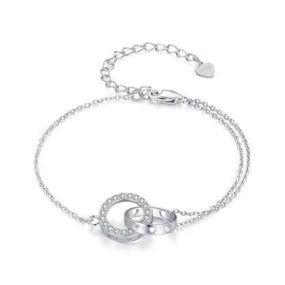925 Sterling Silver CZ Pavé Setting Bracelet  DestGlow