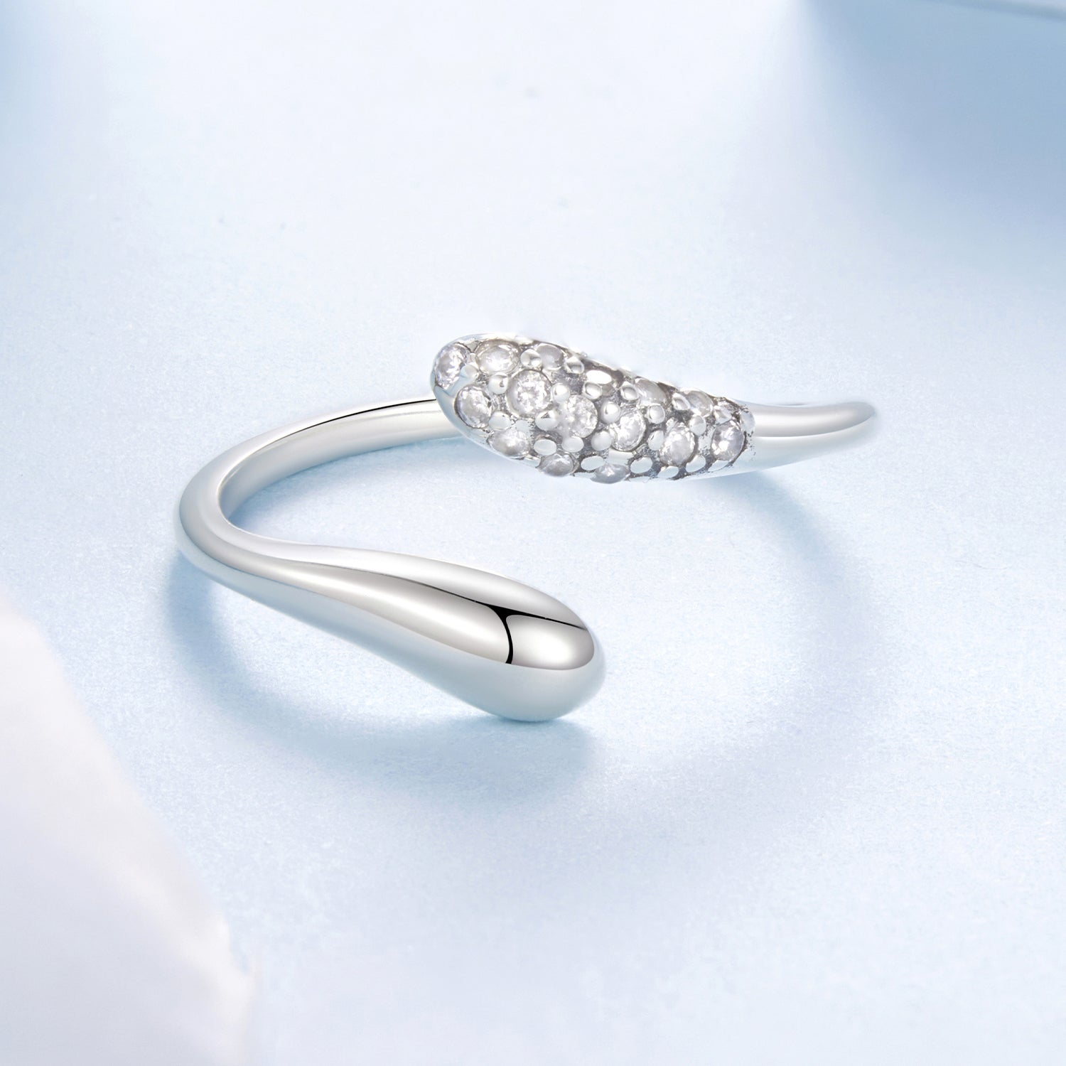 925 Sterling Silver Oxidized Pavé Setting CZ Ring  DestGlow