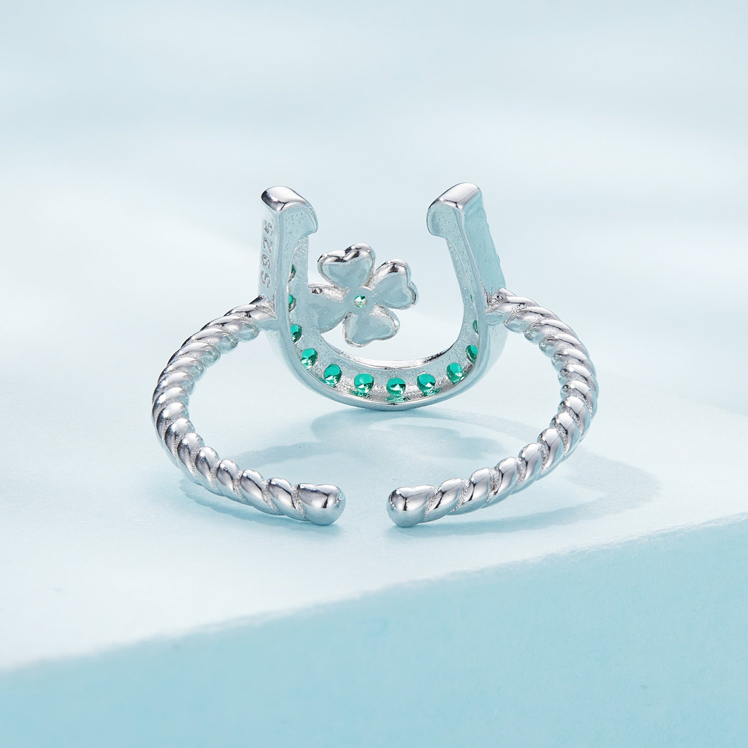 925 Sterling Silver Plated Platinum CZ Ring for Women by Bids.com