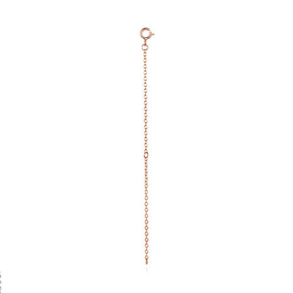 925 Sterling Silver + Plated Platinum 10cm Extension Chain Necklace  DestGlow
