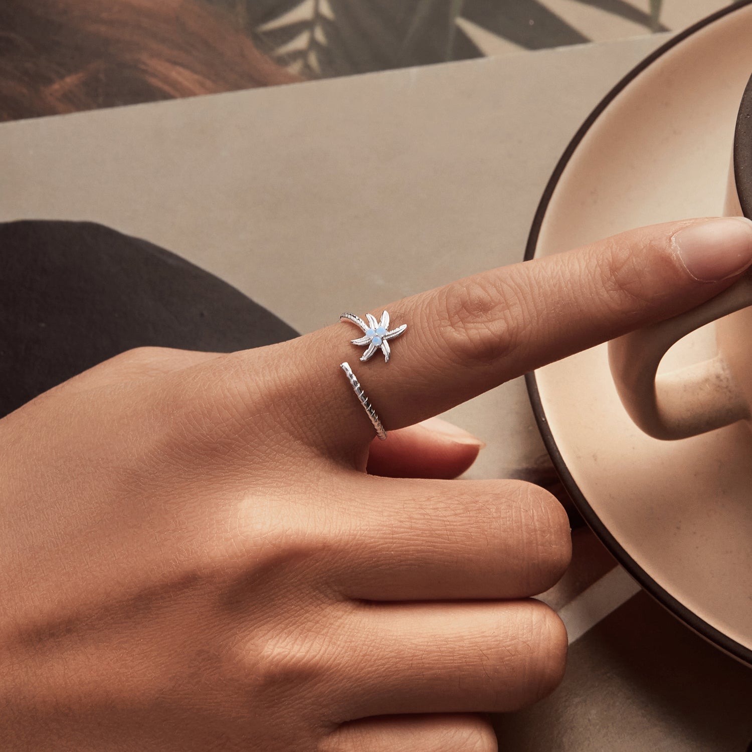 925 Sterling Silver Nano Opal Ring for Women  DestGlow