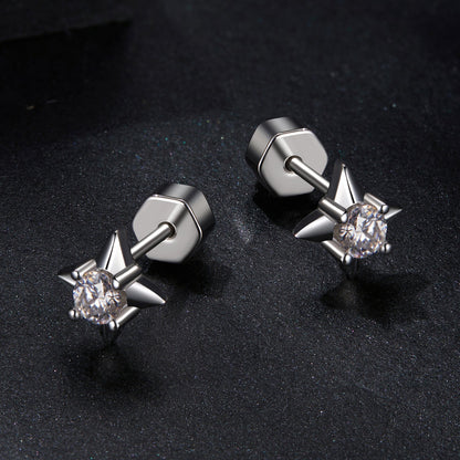 925 Sterling Silver 0.1 Carat Moissanite Earrings for Women  DestGlow