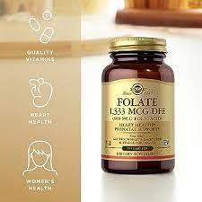 Solgar Folate Folic Acid 800 mcg - 250 Vegetable Capsules by Pasteur Pharmacy