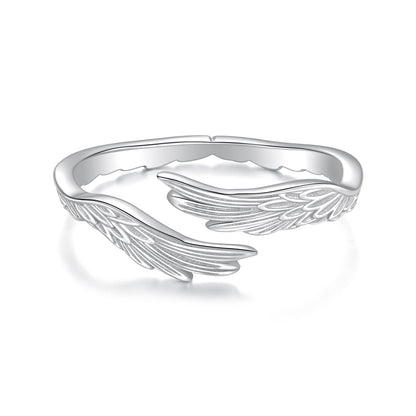 925 Sterling Silver White Gold Plated 0.2cm Ring for Women  DestGlow