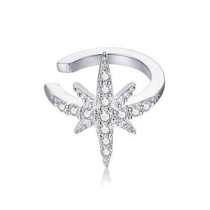 925 Sterling Silver Plated Platinum Pavé Setting CZ Earrings for Women