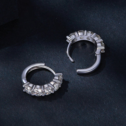 925 Sterling Silver 0.20 Carat Moissanite Earrings for Women  DestGlow