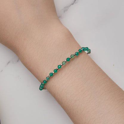 925 Sterling Silver Bracelet with Pavé Setting CZ - 210mm - for Women  DestGlow