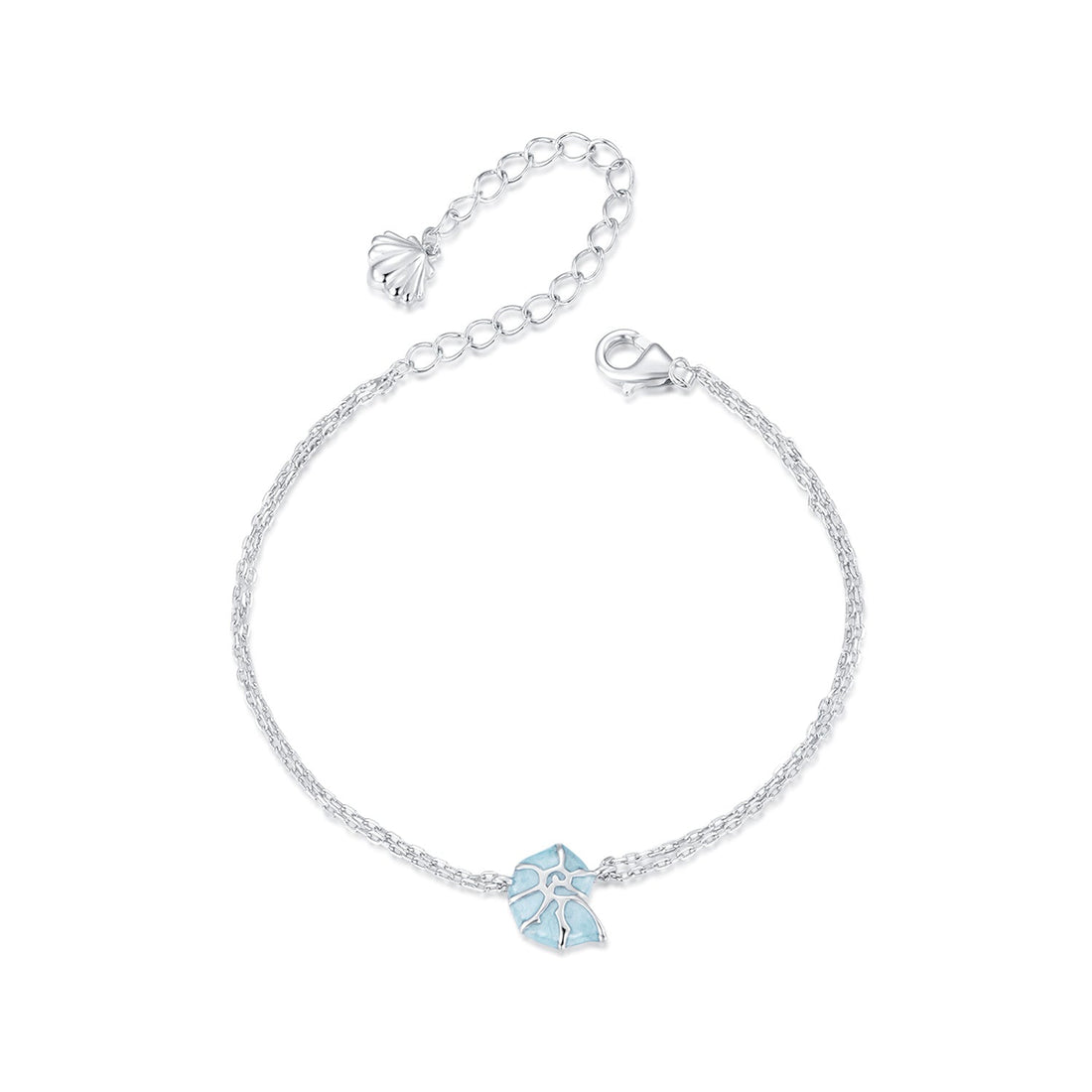 925 Sterling Silver White Gold Plated Bracelet with Enamel Process  DestGlow