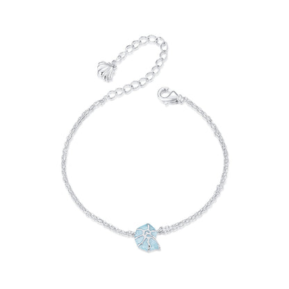 925 Sterling Silver White Gold Plated Bracelet with Enamel Process  DestGlow