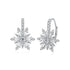 925 Sterling Silver Earrings with Pavé Setting CZ in White Gold for Women  DestGlow