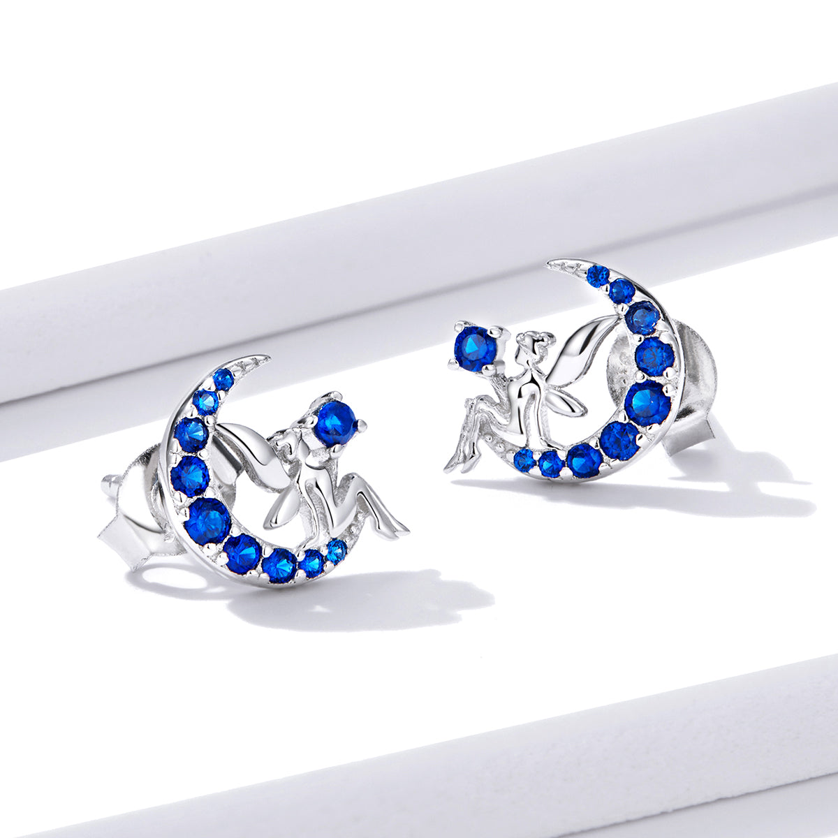 925 Sterling Silver Plated Platinum Pavé Setting CZ Earrings  DestGlow