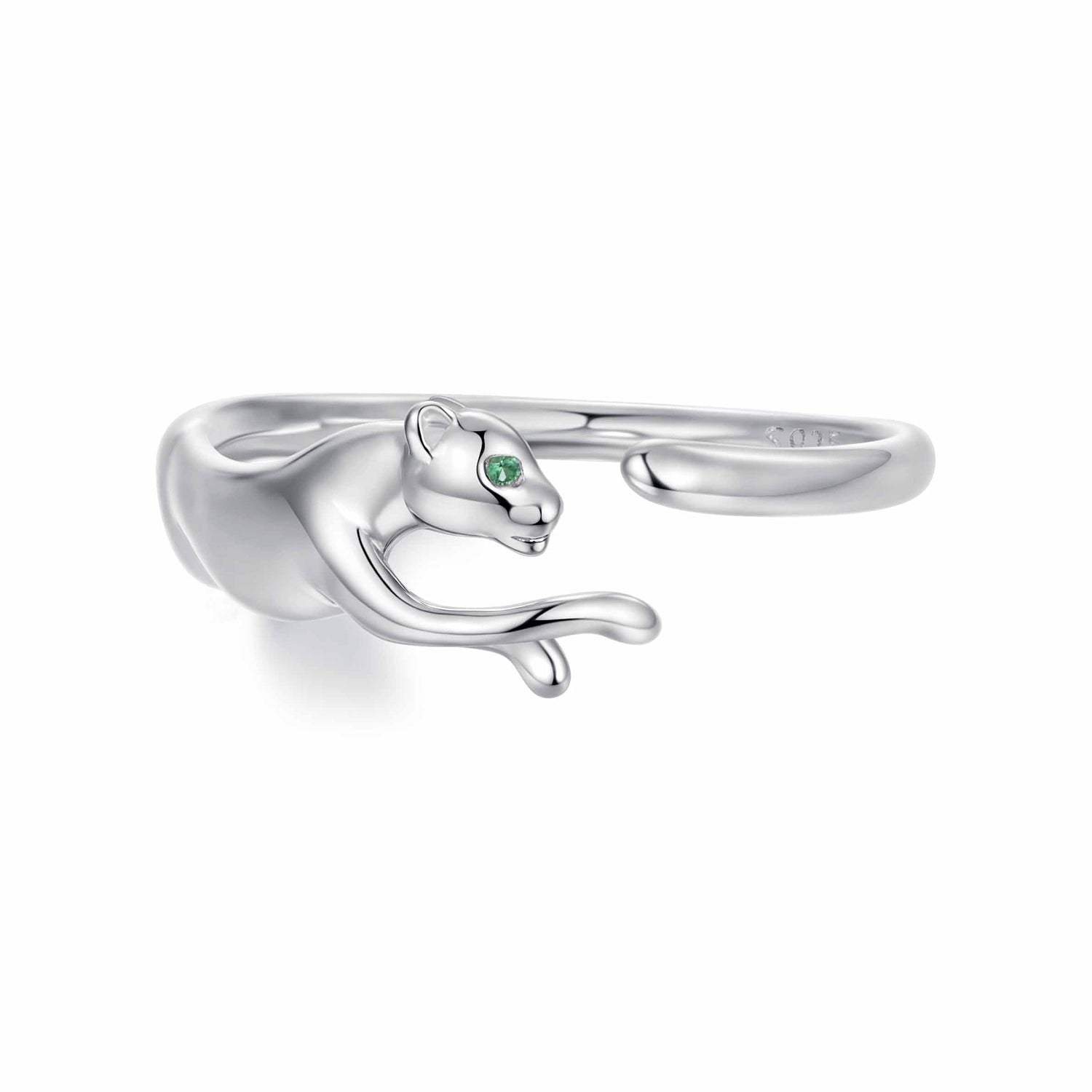 925 Sterling Silver Ring with Pavé Setting CZ in White Gold Plating  DestGlow