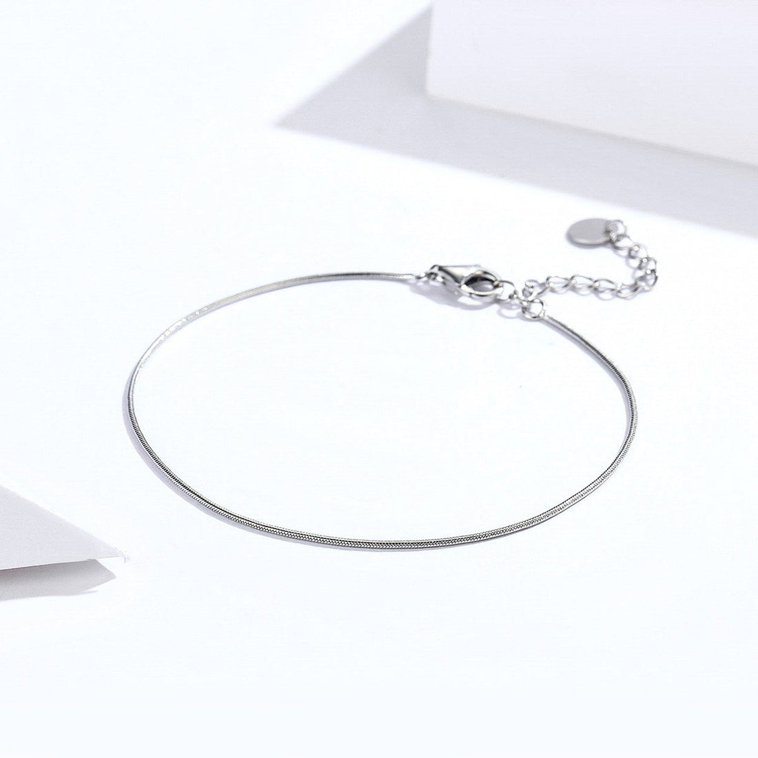 925 Sterling Silver Adjustable Platinum Plated Bracelet for Women  DestGlow