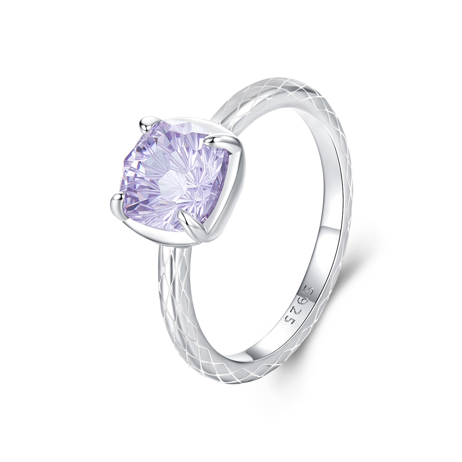 925 Sterling Silver Ring with Pavé Setting CZ, Size 6.0  DestGlow