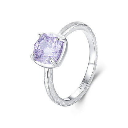 925 Sterling Silver Ring with Pavé Setting CZ, Size 6.0  DestGlow