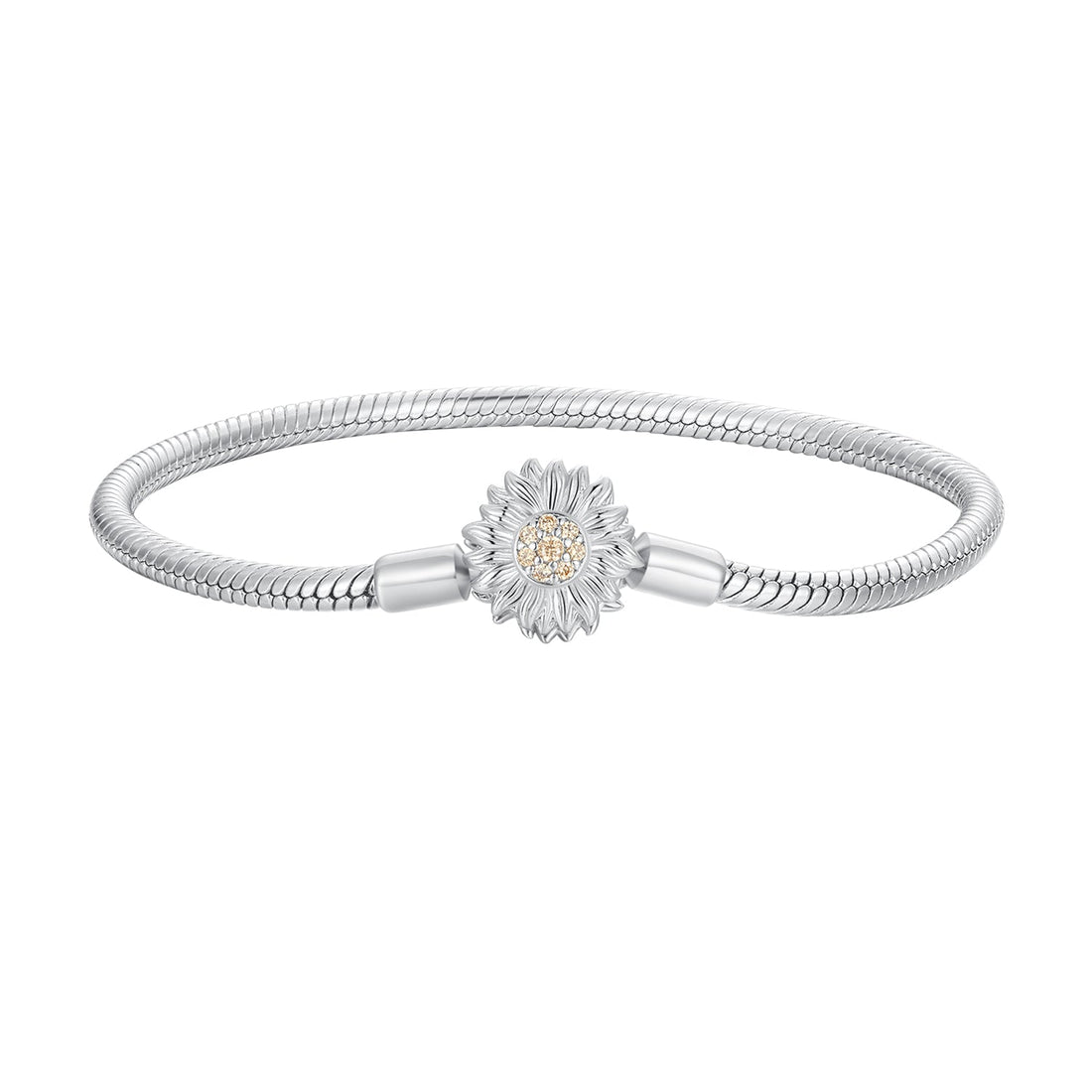 925 Sterling Silver Pavé Setting CZ Bracelet for Women - 17.0 Size, 170mm Length, 3mm Chain Thickness  DestGlow