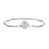 925 Sterling Silver Pavé Setting CZ Bracelet for Women - 17.0 Size, 170mm Length, 3mm Chain Thickness  DestGlow