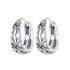925 Sterling Silver Earrings with Pavé Setting and Oxidized Finish  DestGlow