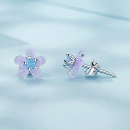 925 Sterling Silver Opal 8mm Earrings for Women  DestGlow
