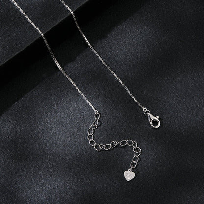 925 Sterling Silver 4mm 0.245ct Moissanite Necklace for Women  DestGlow