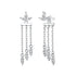 925 Sterling Silver Earrings with White Gold Plating and CZ  DestGlow