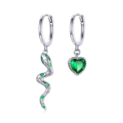 925 Sterling Silver Earrings with Pavé Setting CZ and Plated Platinum  DestGlow