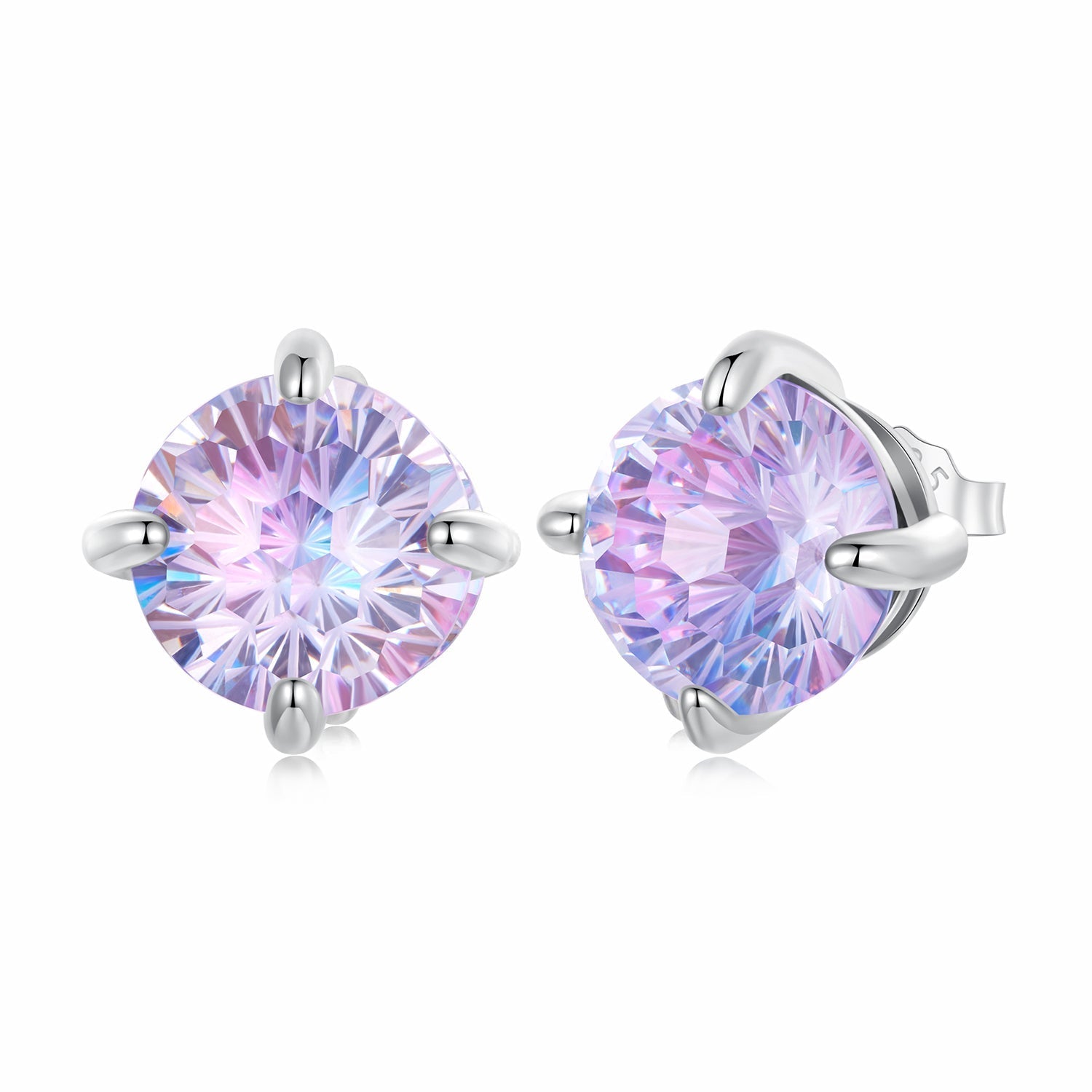925 Sterling Silver Earrings with Pavé Setting CZ and Oxidized Finish  DestGlow